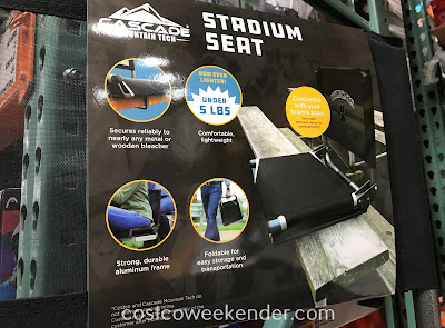 Cascade Mountain Tech Stadium Seat: great for any sports fan