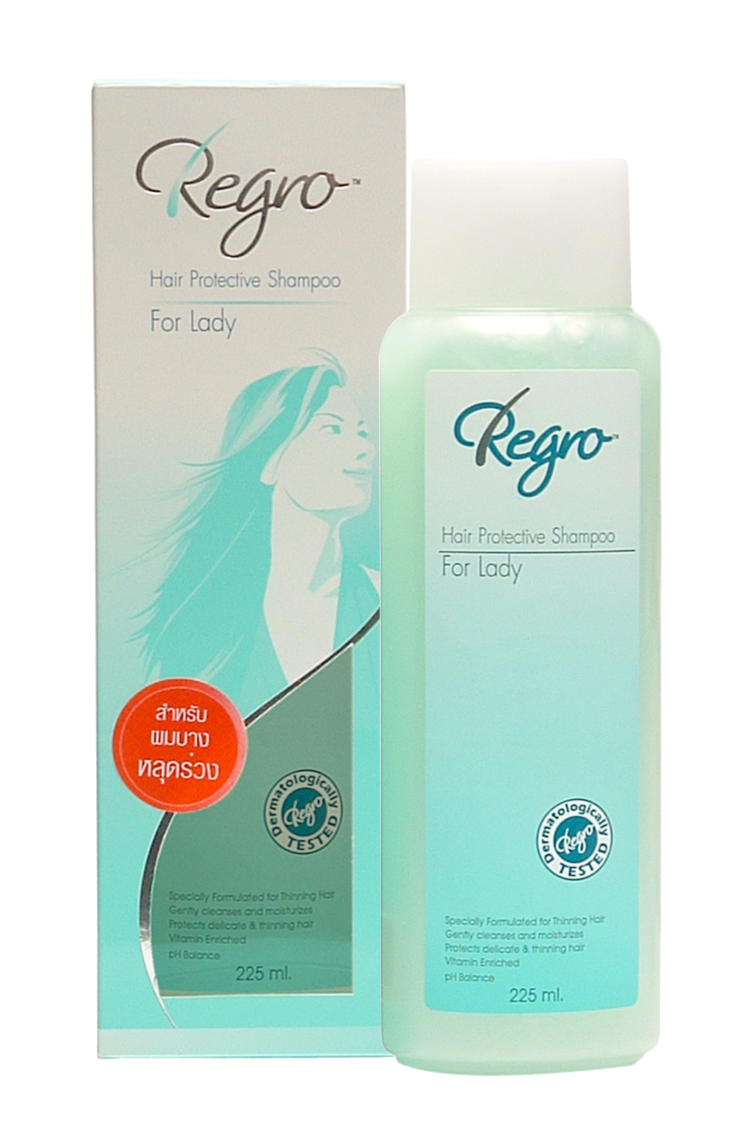 225ml Regro Hair Protective Shampoo For Lady Apply with Thin & Falling