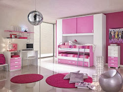 Dormitorio color rosa para dos niñas Ideas para decorar