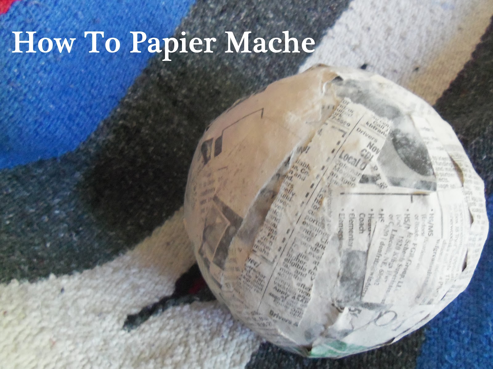 Papier Mache Number, 4 inch, 1