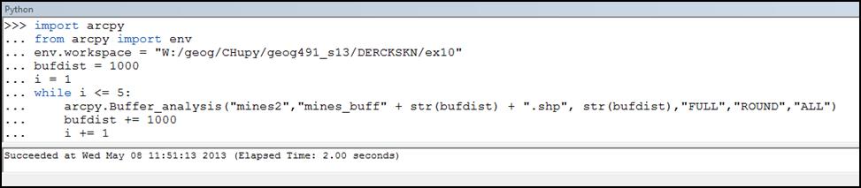 Geography 337: GIS II: Using Python to Assist in Geoprocessing