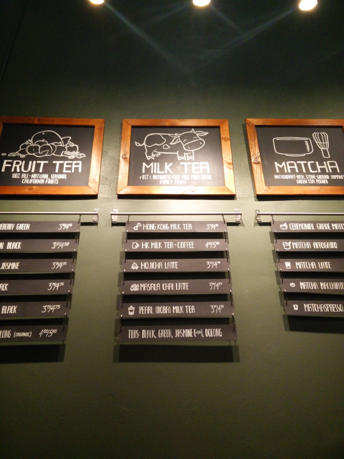 The Boba Files Asha Tea House (Berkeley, CA) Bay Area Menu Files