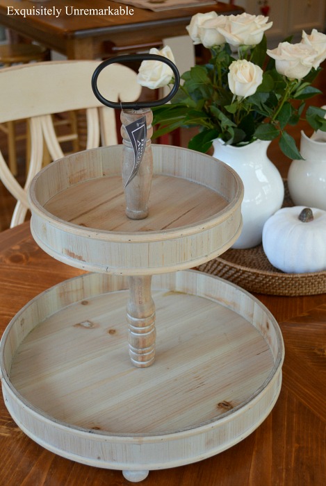Two Tiered Wooden Tray