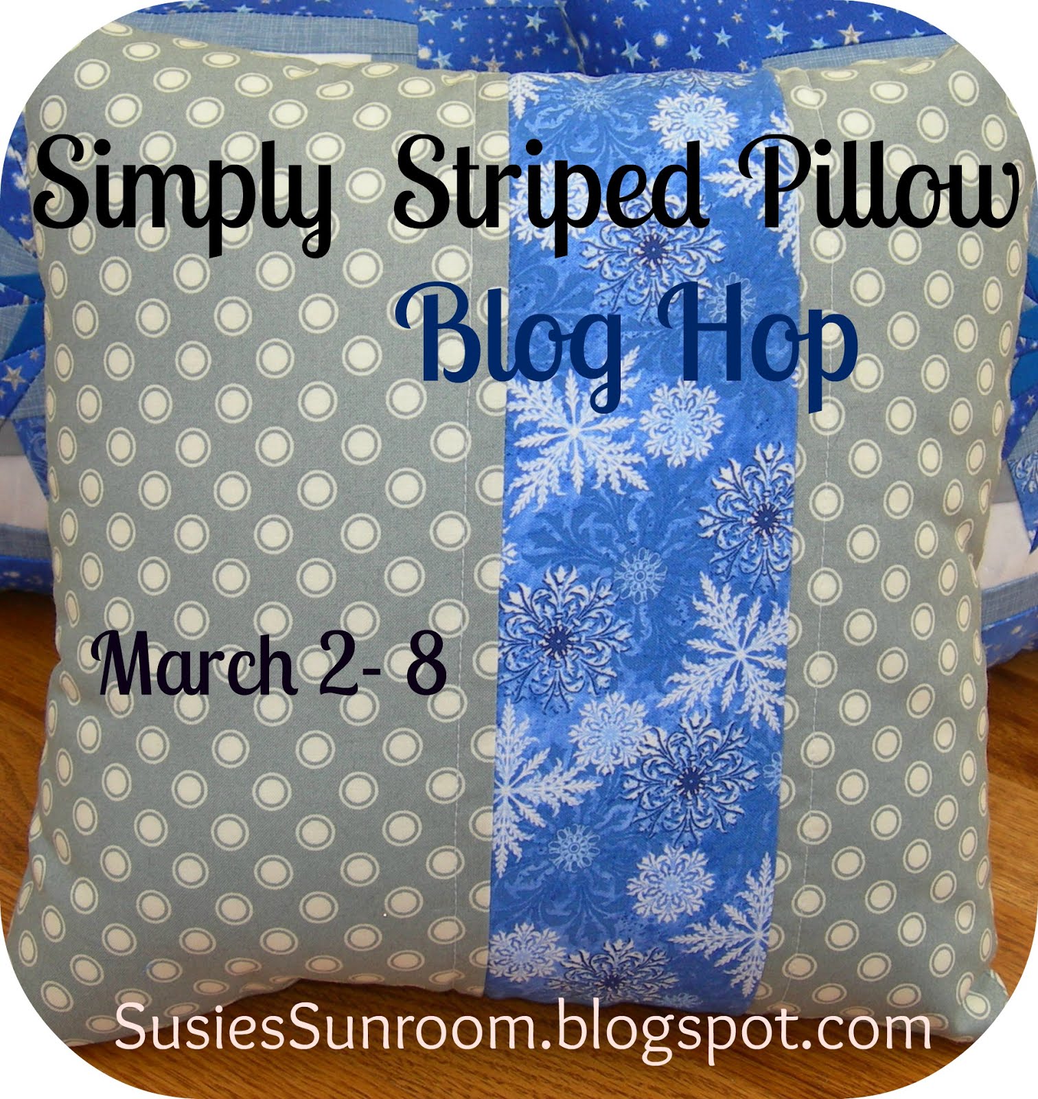 Simply Striped Pillow Blog Hop  March 2-8