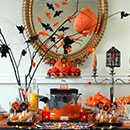 Sweet table Halloween Citrouilles & Chauves-souris