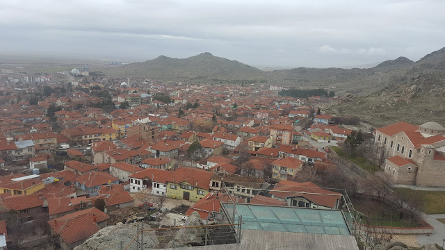 Eskişehir Sivrihisar kuş bakışı şehir manzarası