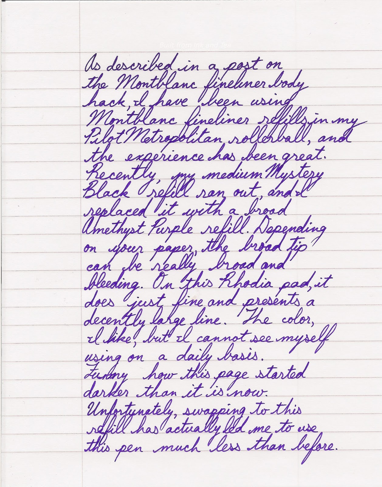 Built from Ink and Tea: I Ink Therefore I Am