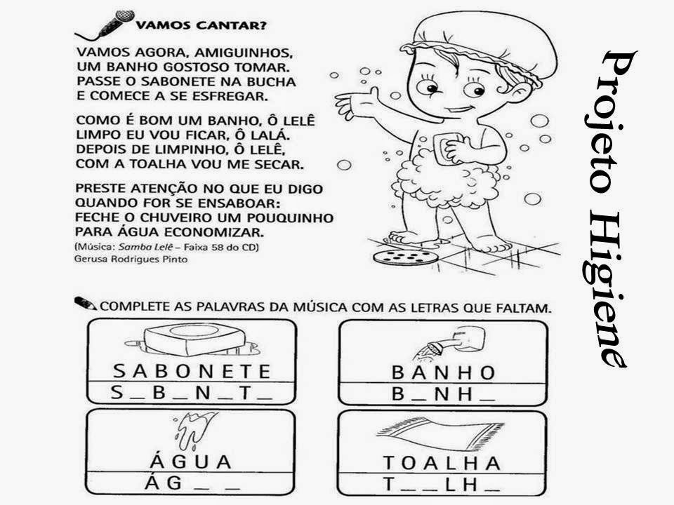 Educação Infantil: Primeiros Passos: Projeto Higiene para Educação ...