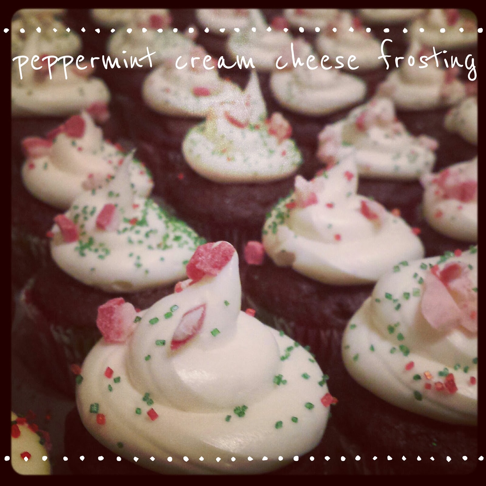 {white.house.diy} Peppermint Cream Cheese Frosting