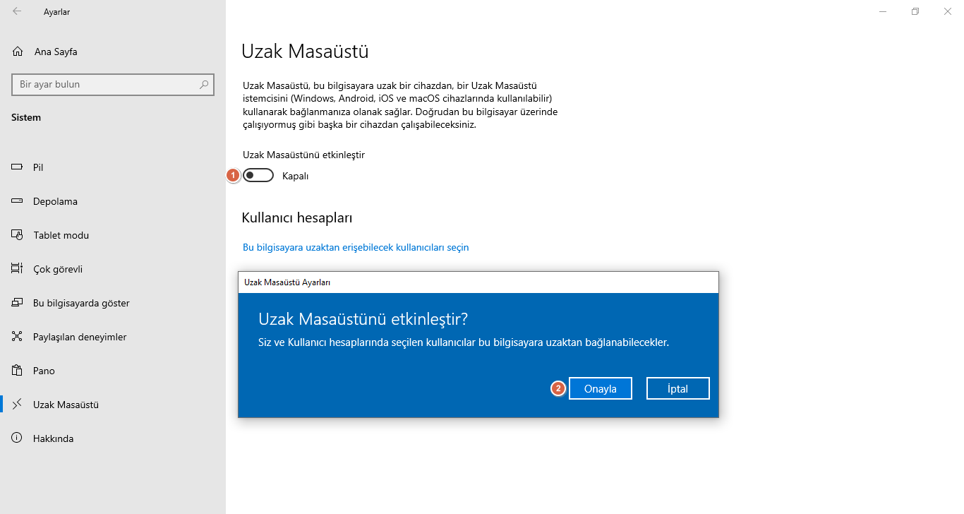 Windows 10' da uzak masaüstü bağlantısı (RDP) nasıl kullanılır 1 Image%2B18
