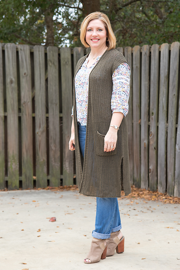 Long cardigan vest Savvy Southern Chic