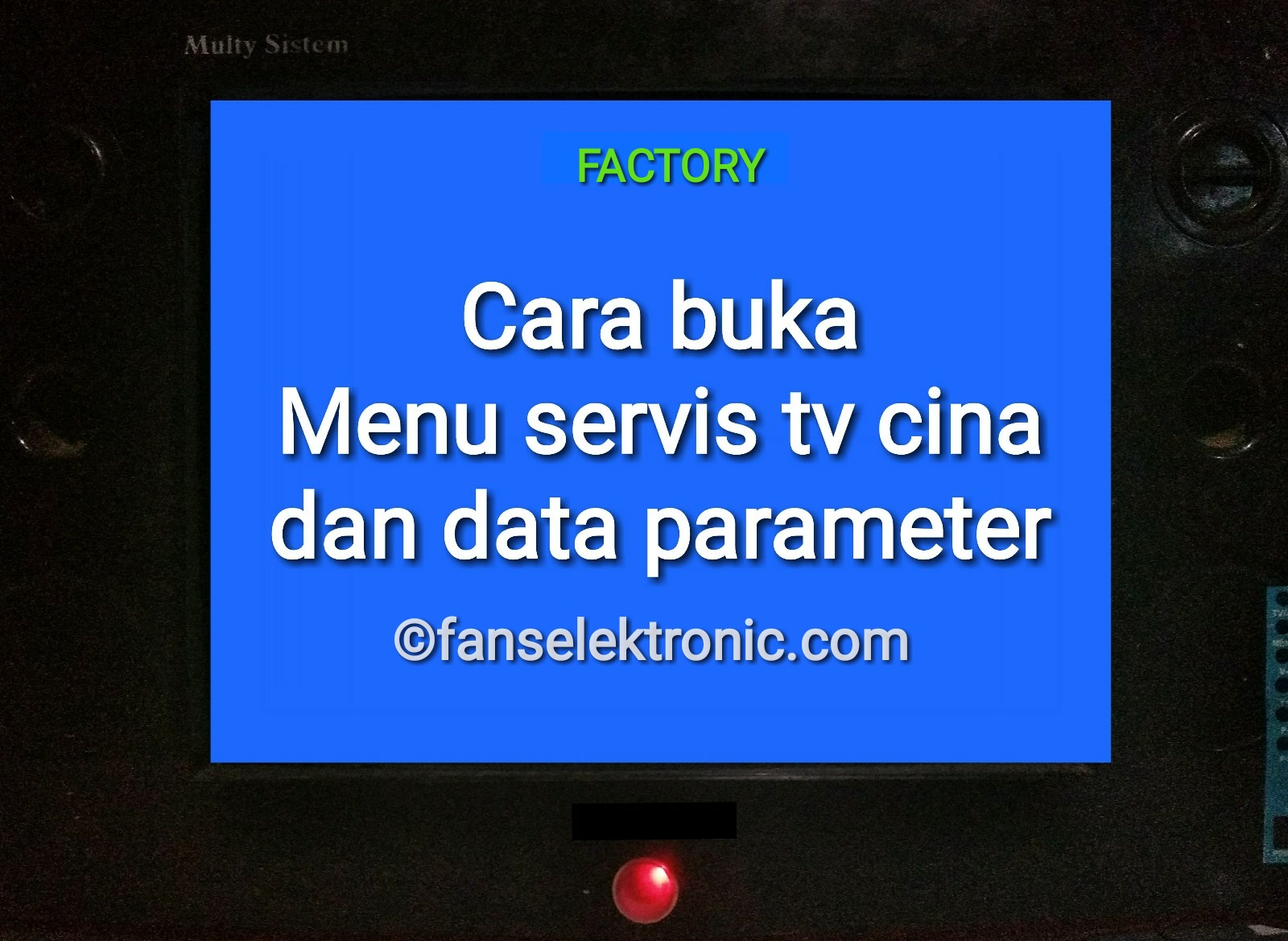 Menu Servis TV China