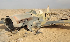 P-40 hallado en el Sahara