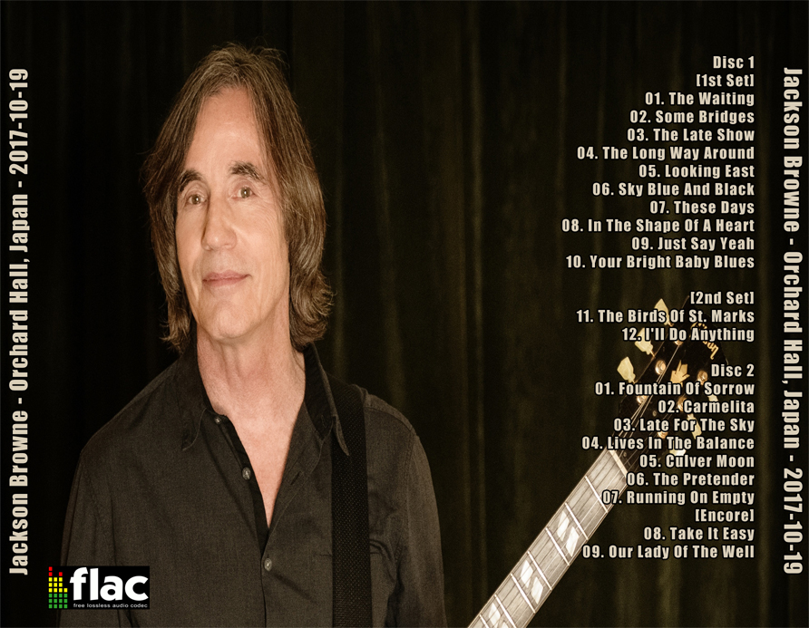 CD Bootleg By Deer 5001 Jackson Browne 20171017/18/19 Tokyo, JP