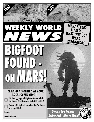 bigfoot sword of the earthman bigfoot comic book preorder diamond previews code barbarian bigfoot graphic novel