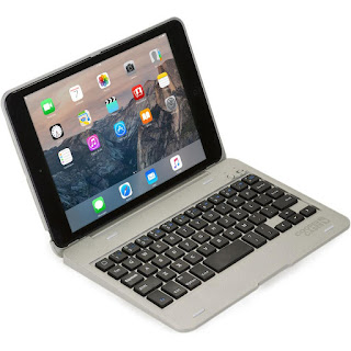 bàn phím Bluetooth ốp lưng Keyboard iPad mini 1 2 3 Bạc