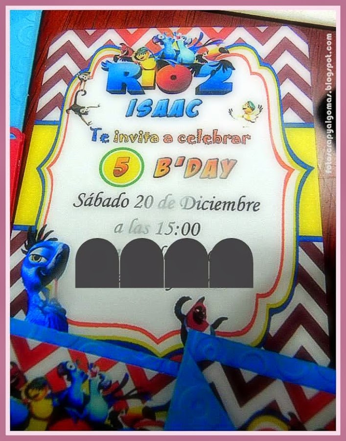 Invitaciones Scrap