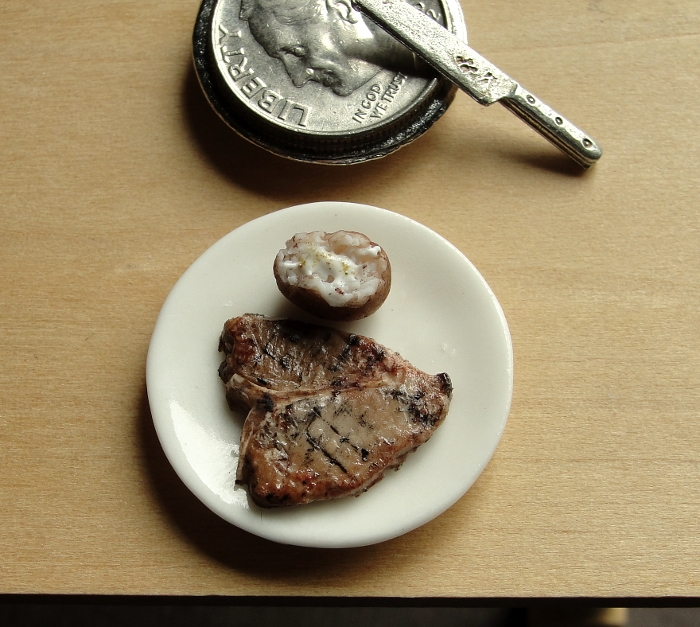 15-T-Bone-Steak-and-Baked-Potato-Kim-Clough-fairchildart-Dolls-House-Miniature-Clay-Food-Art-www-designstack-co