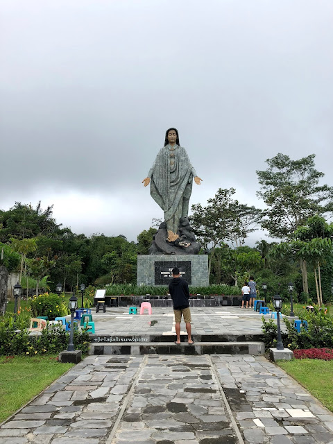 Taman Doa Maria Gantang menyatu dengan suasana alam Padukuhan Gantang di lereng Merapi  Ⓒjelajahsuwanto