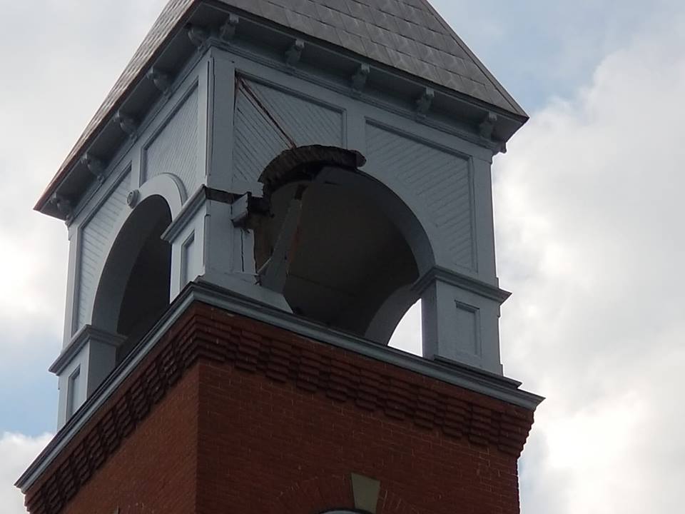 Wellsville Regional News (dot) com Lightning strikes Alfred Village Hall