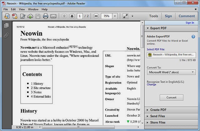 latest version of adobe reader for windows 8