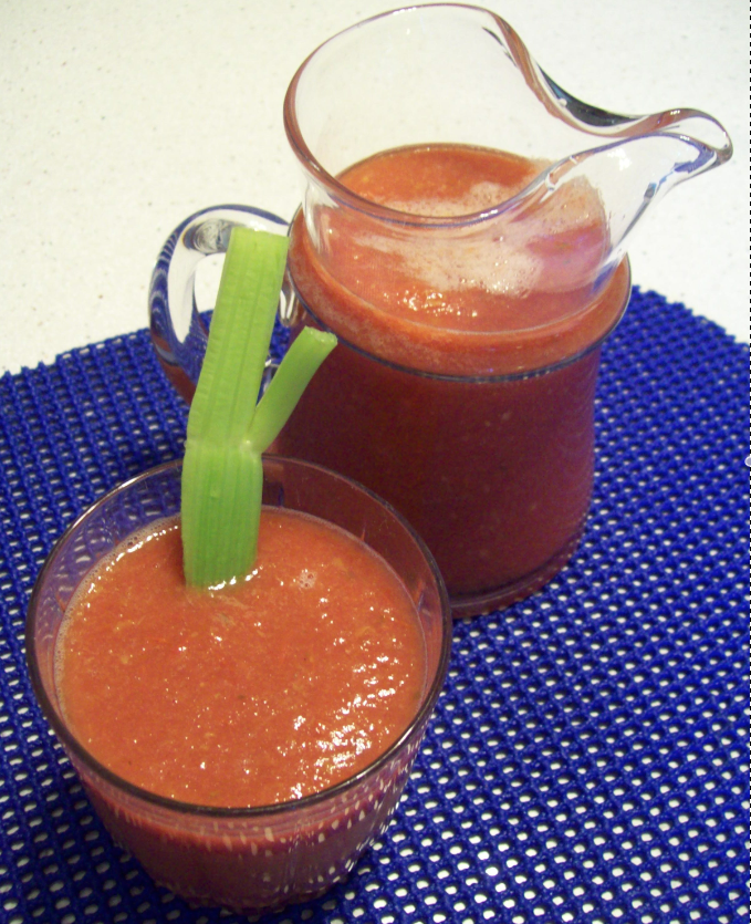 The Newfangled Country Gardener Thick, rich homemade tomato juice a fitting use for tomatoes by