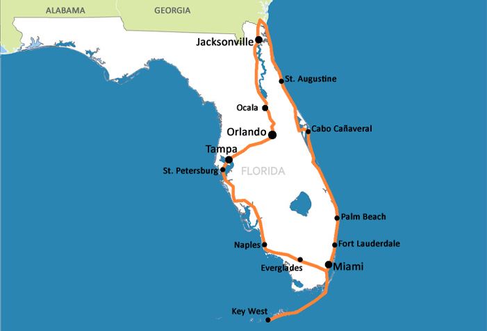 Mapa Florida MAPA - Mapa Fl%25C3%25B3rida
