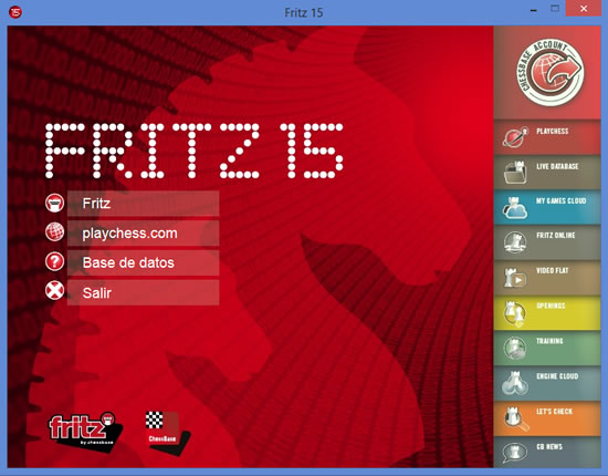 FRITZ - Descarga Fritz 15  Fritz15StartEs