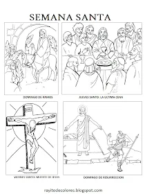 Semana Santa para colorear