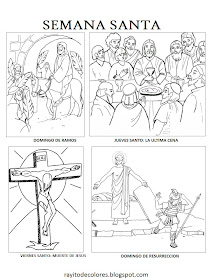 Semana Santa para colorear