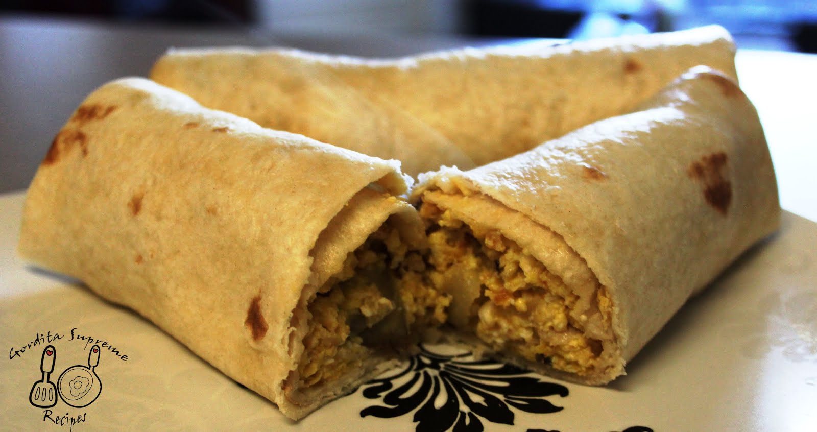 Breakfast Burrito Burrito para el desayuno Gordita Supreme Recipes