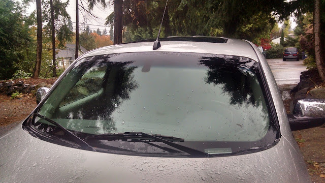 rainy car wash