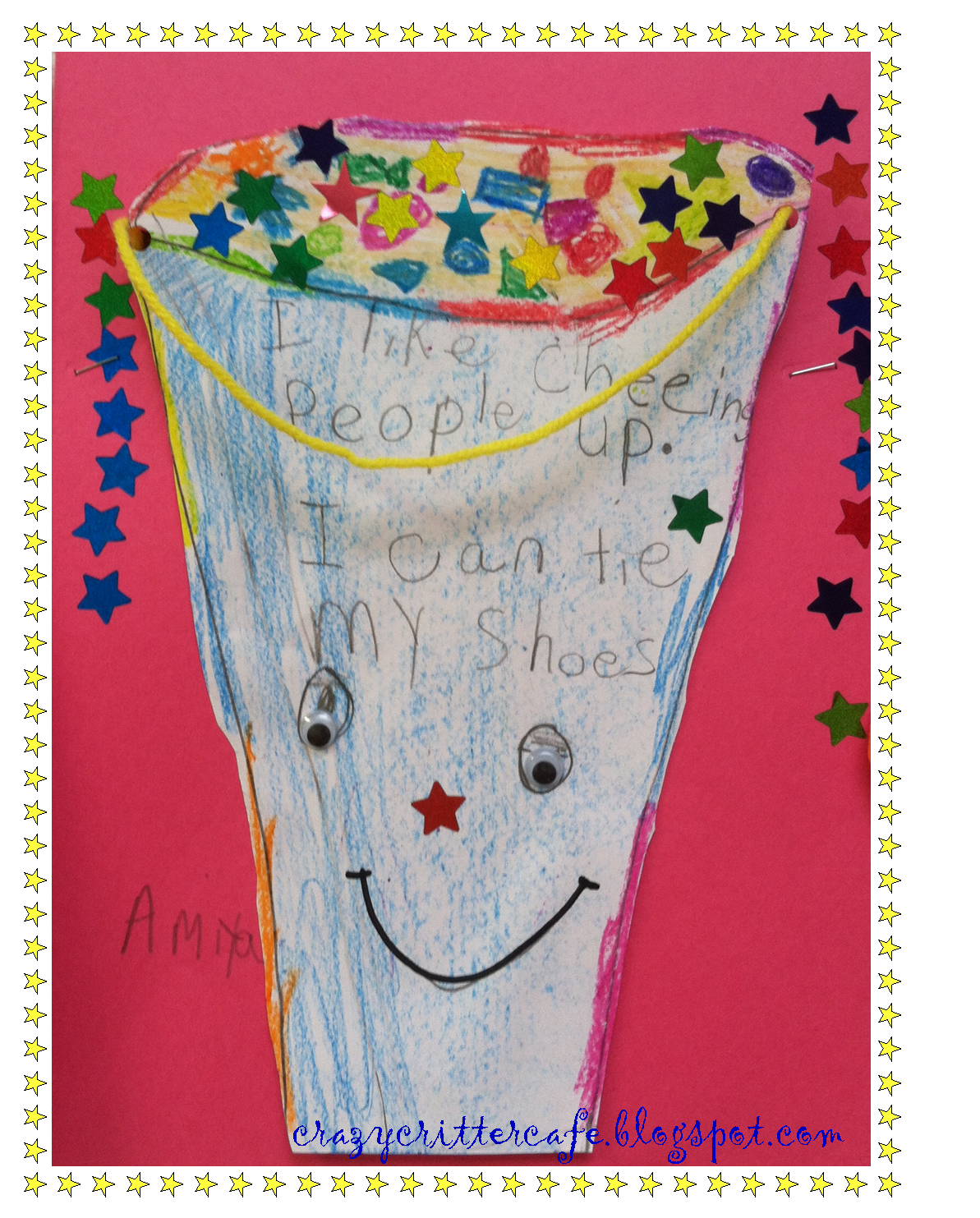 Crazy Critter Cafe Bucket Filling Craftivity End of the Year