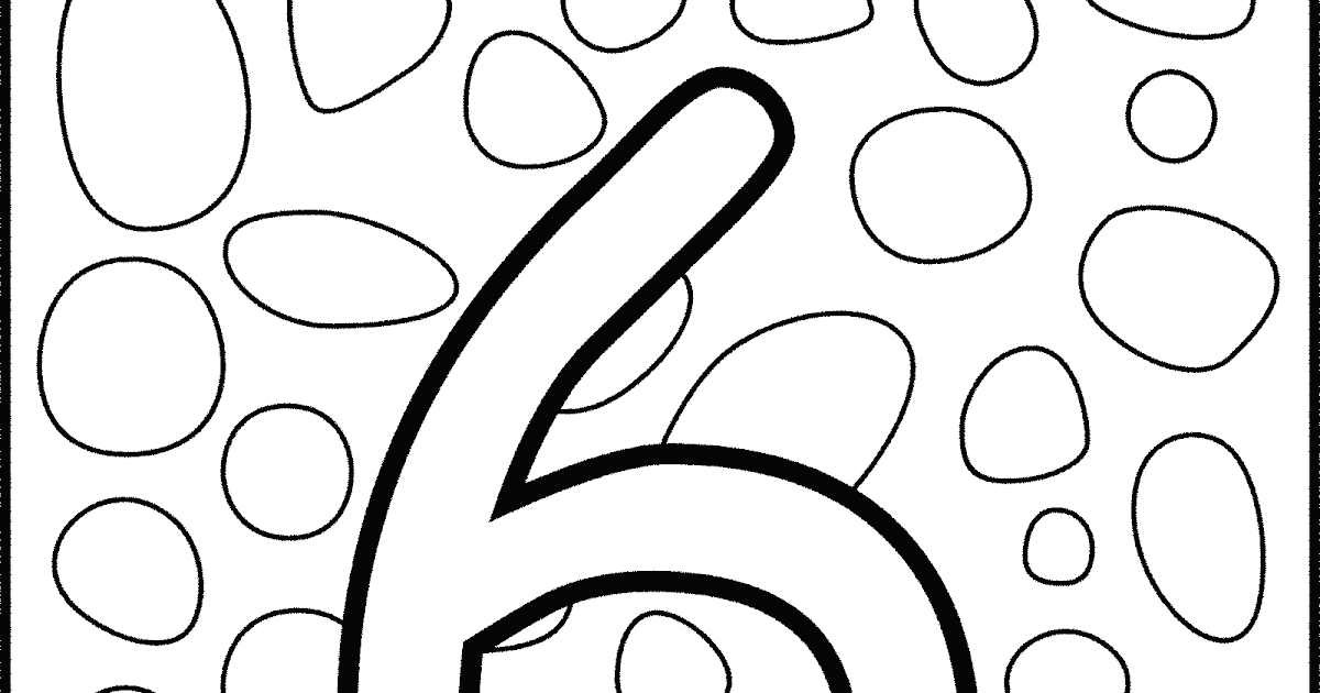 Mewarnai Angka 6 Gambar Keren Hits