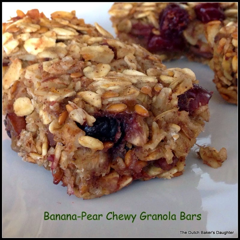 The Dutch Baker's Daughter BananaPear Chewy Granola Bars Chiquita