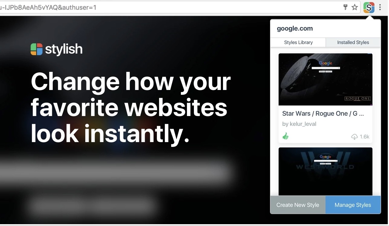 Stylish кастомные темы