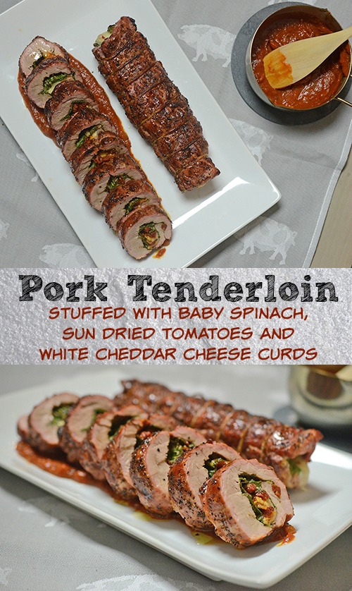 Stuffed pork tenderloin featuring Smithfield Prime pork
