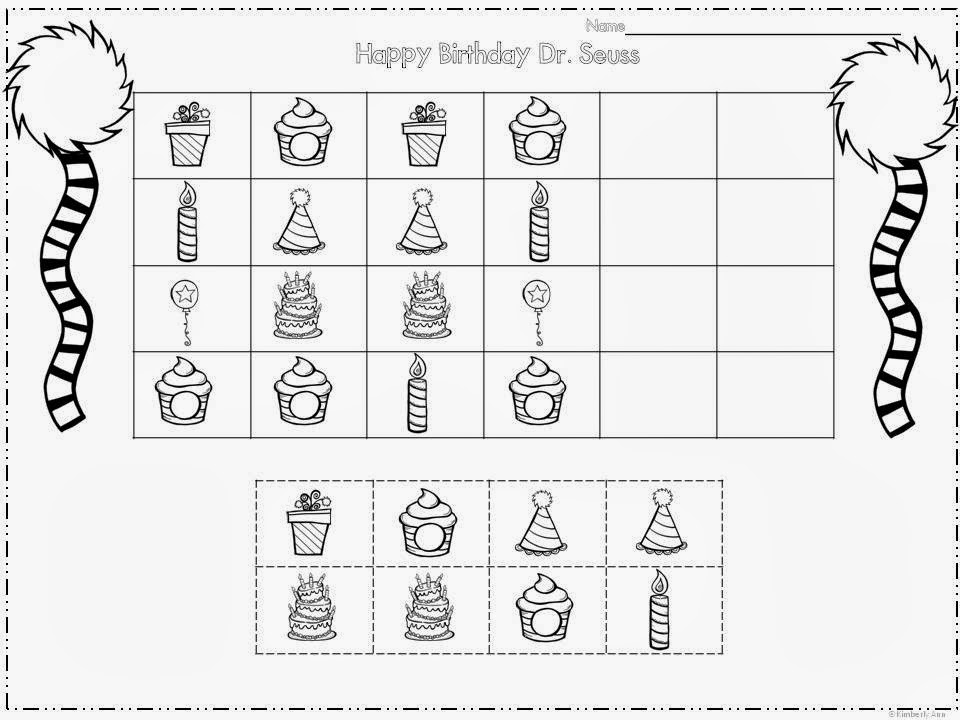 Dr Seuss Printable Activities.