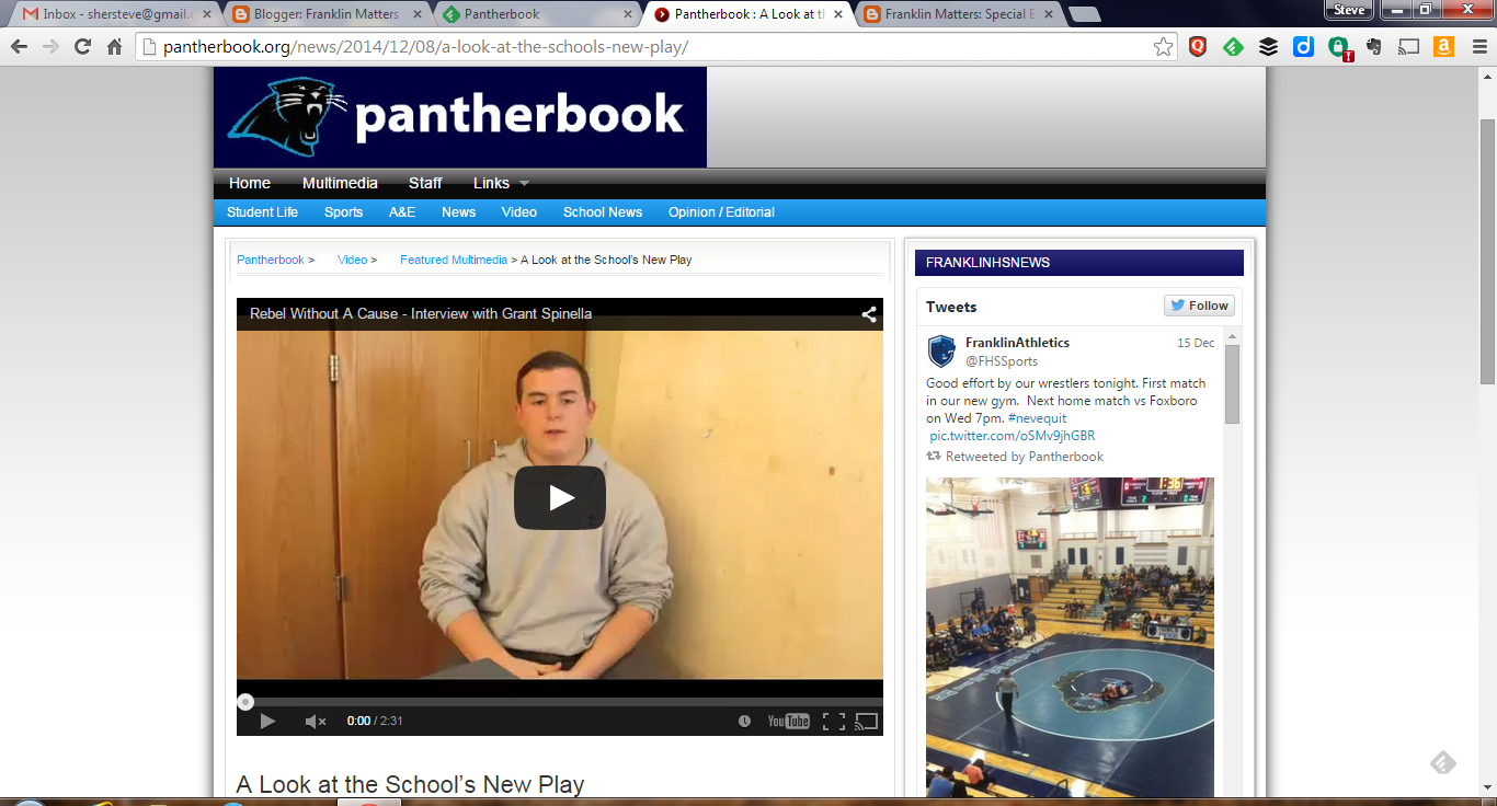 screen grab of the pantherbook webpage