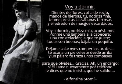 Alfonsina Storni Voy a dormir