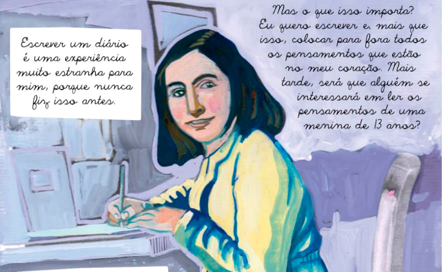 Resenha O Diário de Anne Frank em Quadrinhos, de Anne Frank e Mirella Spinelli Momentum Saga
