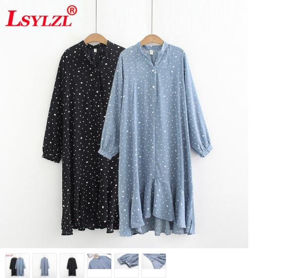 Womens Fashion Clothing Online Shop - Cocktail Dresses For Women - Cotton Indian Clothing - Long Sleeve Dress