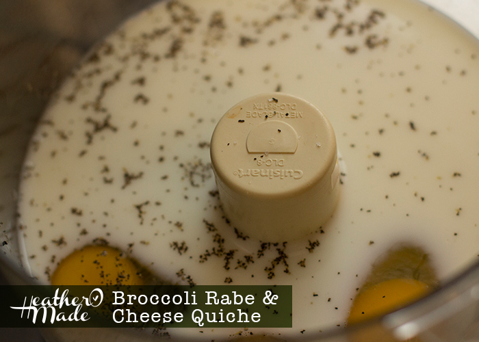 Heather O Made Broccoli Rabe & Cheese Quiche