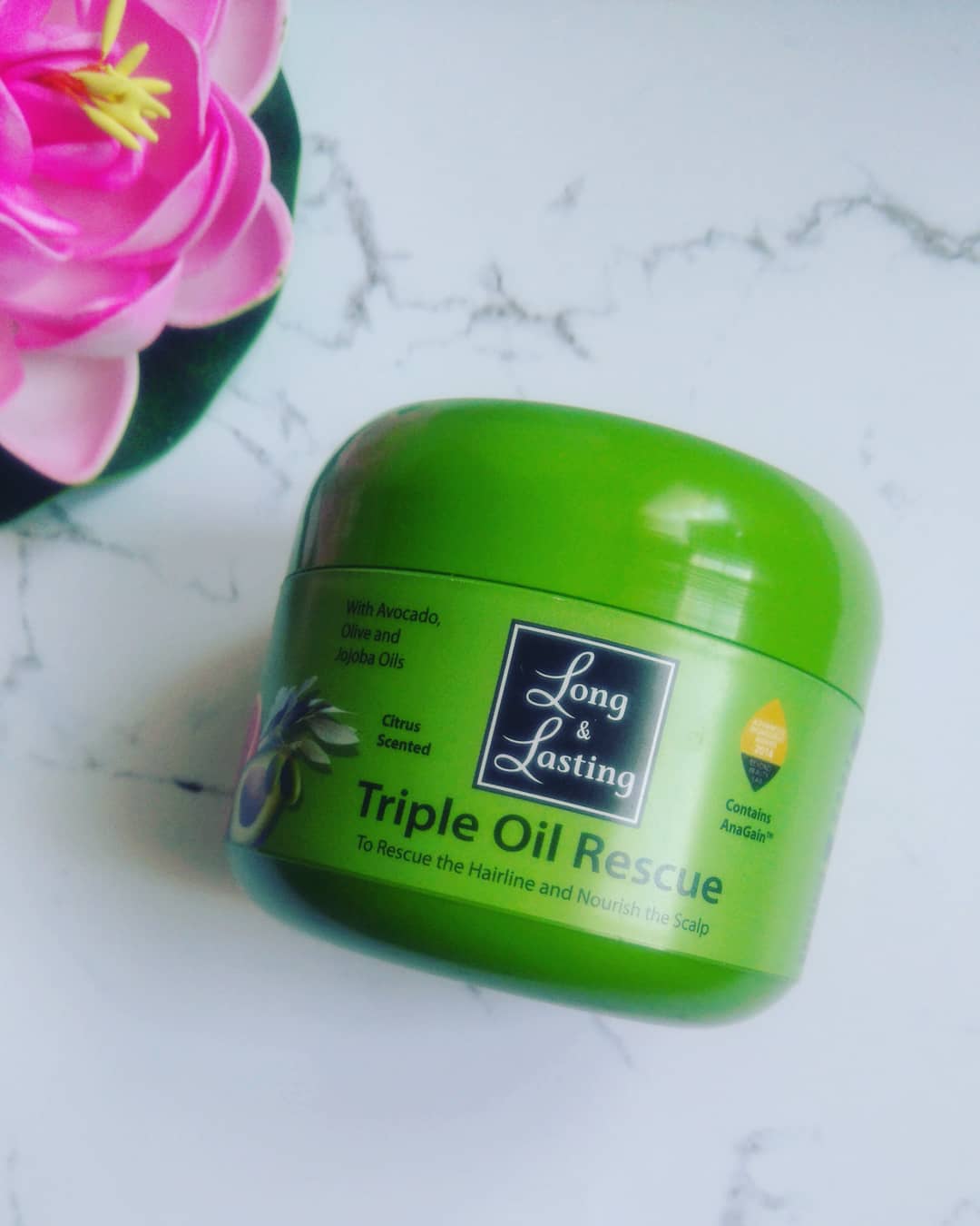 Review Long Lasting Triple Oil Rescue Hairfood Oil Sheen Hair
