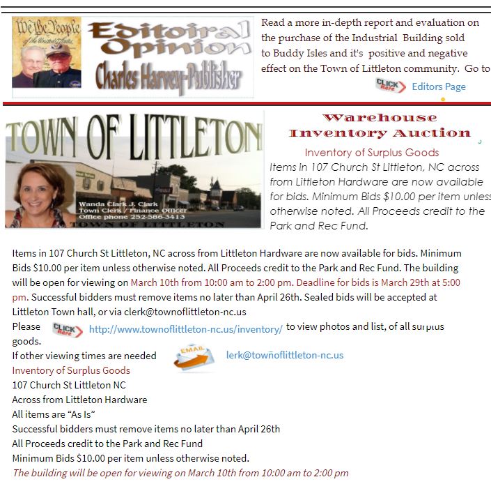 Town of Littleton For The People News Archive