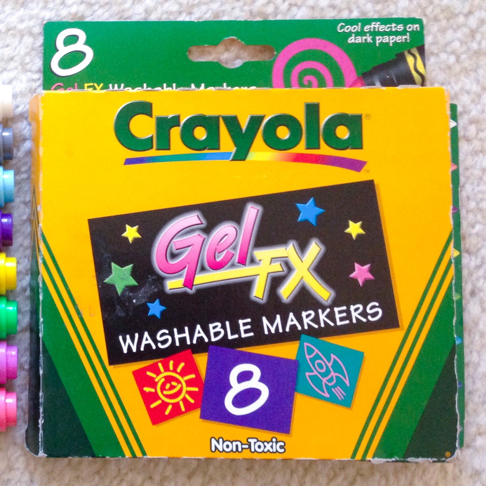 Crayola Gel Markers and Gel FX crayons Jenny's Crayon Collection