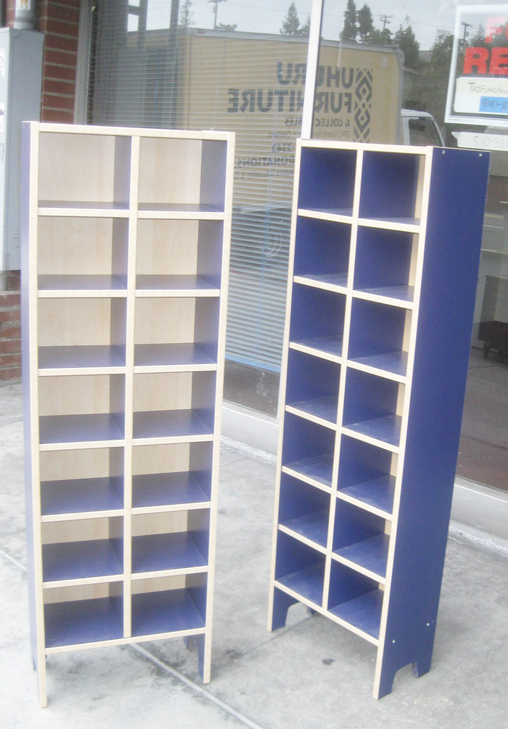 UHURU FURNITURE & COLLECTIBLES SOLD 50" Tall CD Shelves 20 each