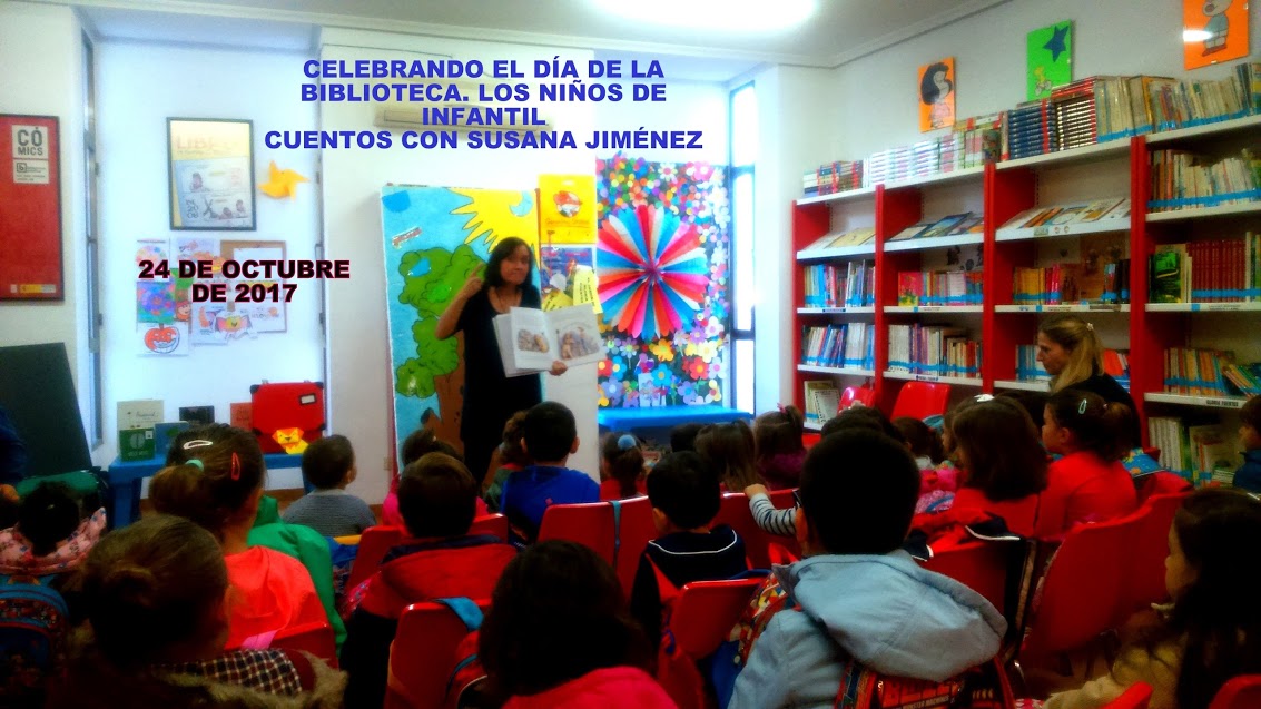 SUSANA JIMÉNEZ CUENTA CUENTOS A LOS CHICOS DE EDUCACIÓN INFANTIL, 24/10/2017