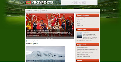 template blogspot untuk sepakbola