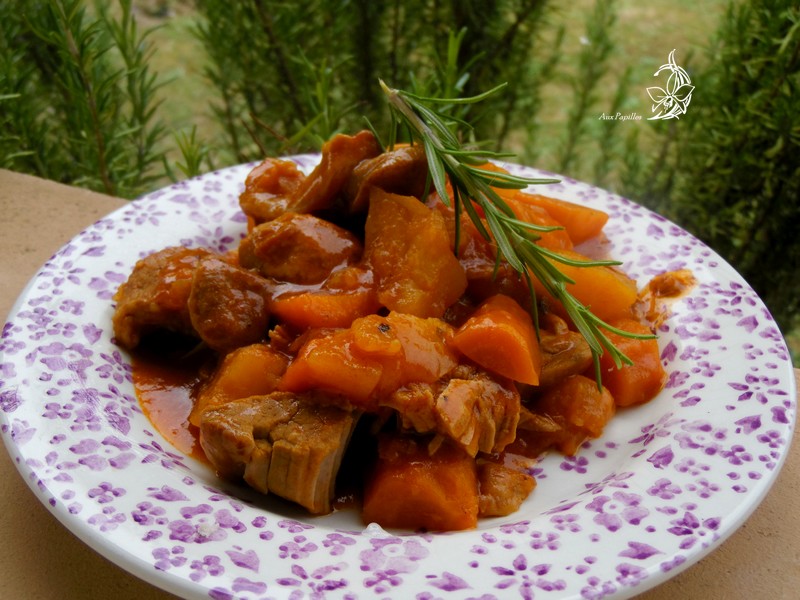 Aux Papilles By Virginie Saute De Veau Pommes De Terre Carottes